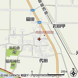 福島県会津若松市河東町代田（東泉寺甲）周辺の地図