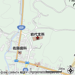 福島県二本松市小浜北月山周辺の地図
