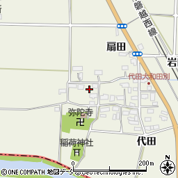 福島県会津若松市河東町代田代田甲周辺の地図