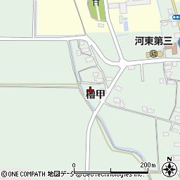 福島県会津若松市河東町熊野堂櫓甲周辺の地図