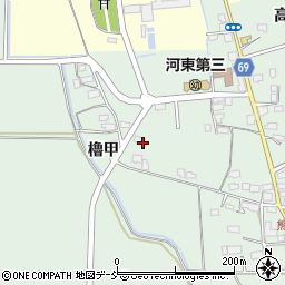 福島県会津若松市河東町熊野堂櫓周辺の地図
