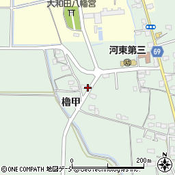 福島県会津若松市河東町熊野堂古屋敷周辺の地図