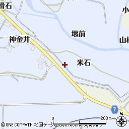 福島県耶麻郡磐梯町大谷米石周辺の地図