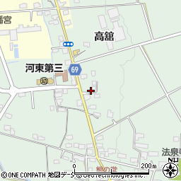 福島県会津若松市河東町熊野堂高舘152周辺の地図
