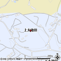 福島県二本松市西勝田上太池田周辺の地図