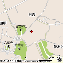 福島県会津若松市河東町広野日吉周辺の地図