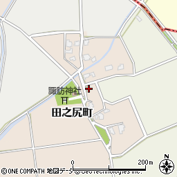 新潟県見附市田之尻町周辺の地図