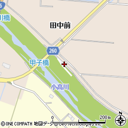 甲子橋周辺の地図