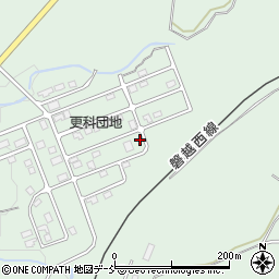 福島県磐梯町（耶麻郡）更科（堰下）周辺の地図