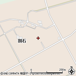 福島県会津若松市河東町広野割石周辺の地図