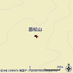 苗松山周辺の地図
