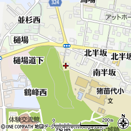 福島県耶麻郡猪苗代町茶園周辺の地図