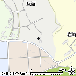 福島県二本松市反返周辺の地図