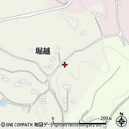 福島県二本松市堀越390周辺の地図