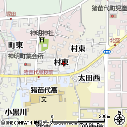 福島県耶麻郡猪苗代町村東周辺の地図