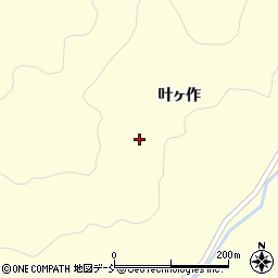福島県二本松市田沢周辺の地図