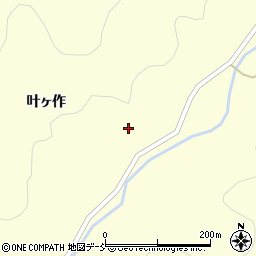 福島県二本松市田沢叶ヶ作周辺の地図