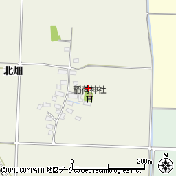 福島県会津若松市河東町代田北畑周辺の地図