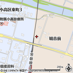 福島県南相馬市小高区大井観音前121周辺の地図