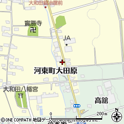 福島県会津若松市河東町大田原121周辺の地図