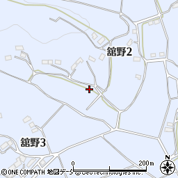 福島県二本松市舘野周辺の地図