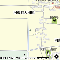 福島県会津若松市河東町大田原村中甲周辺の地図