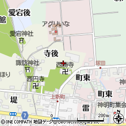 福島県猪苗代町（耶麻郡）寺後周辺の地図