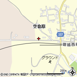 福島県会津若松市河東町東長原空也原52周辺の地図