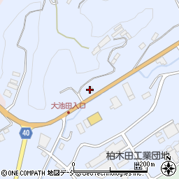 福島県二本松市西勝田立坂周辺の地図