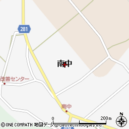 新潟県三条市南中周辺の地図