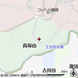 福島県猪苗代町（耶麻郡）高塚山周辺の地図