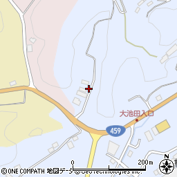 福島県二本松市西勝田七合畑周辺の地図