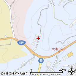 福島県二本松市西勝田（七合畑）周辺の地図
