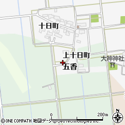 福島県河沼郡会津坂下町五香周辺の地図