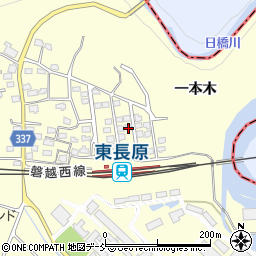 福島県会津若松市河東町東長原一本木周辺の地図