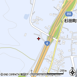 福島県二本松市杉田町周辺の地図