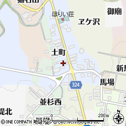 磐梯荘周辺の地図