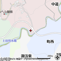 会津森林管理署中ノ沢森林事務所周辺の地図