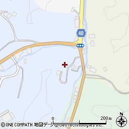 福島県二本松市西勝田樋ノ口周辺の地図