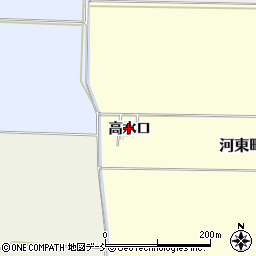 福島県会津若松市河東町大田原高水口周辺の地図