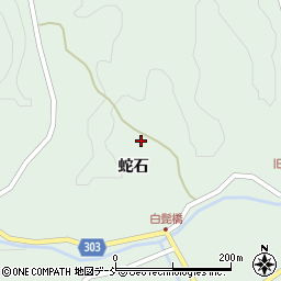 福島県二本松市太田蛇石周辺の地図