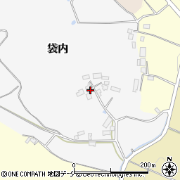 福島県二本松市袋内160周辺の地図