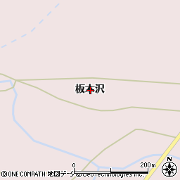 福島県南相馬市小高区大富板木沢周辺の地図