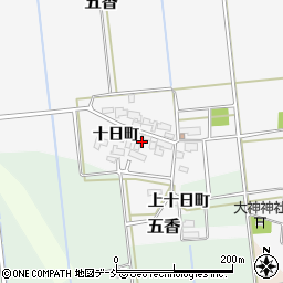 福島県会津坂下町（河沼郡）五香（十日町）周辺の地図
