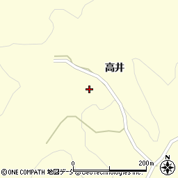 福島県二本松市田沢姥神周辺の地図