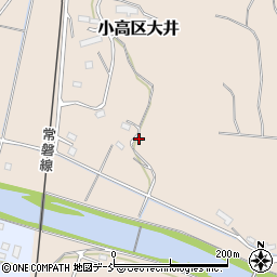 福島県南相馬市小高区大井荒神平周辺の地図