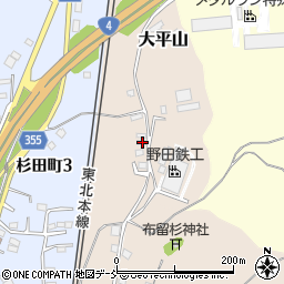 福島県二本松市大平山76周辺の地図