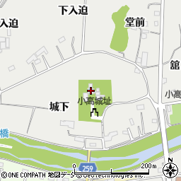 相馬小高神社周辺の地図