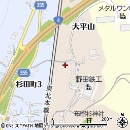 福島県二本松市大平山75周辺の地図