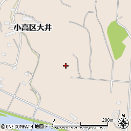 福島県南相馬市小高区大井久能平周辺の地図